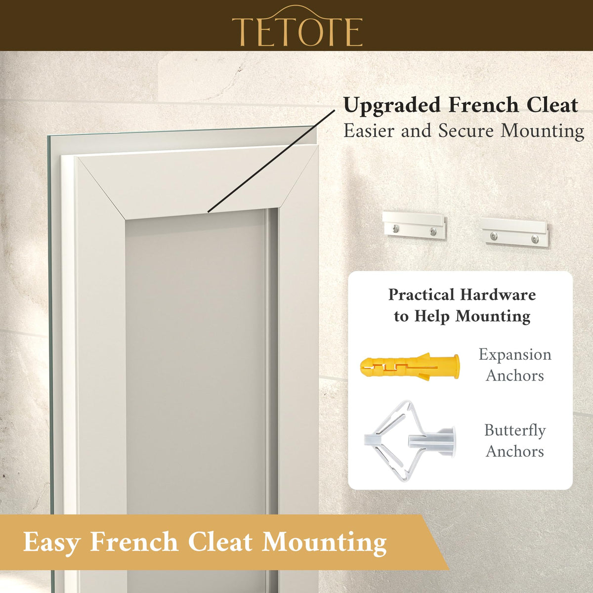 60 x 36 LED Lighted Bathroom Mirror with Lights Wall Mounted