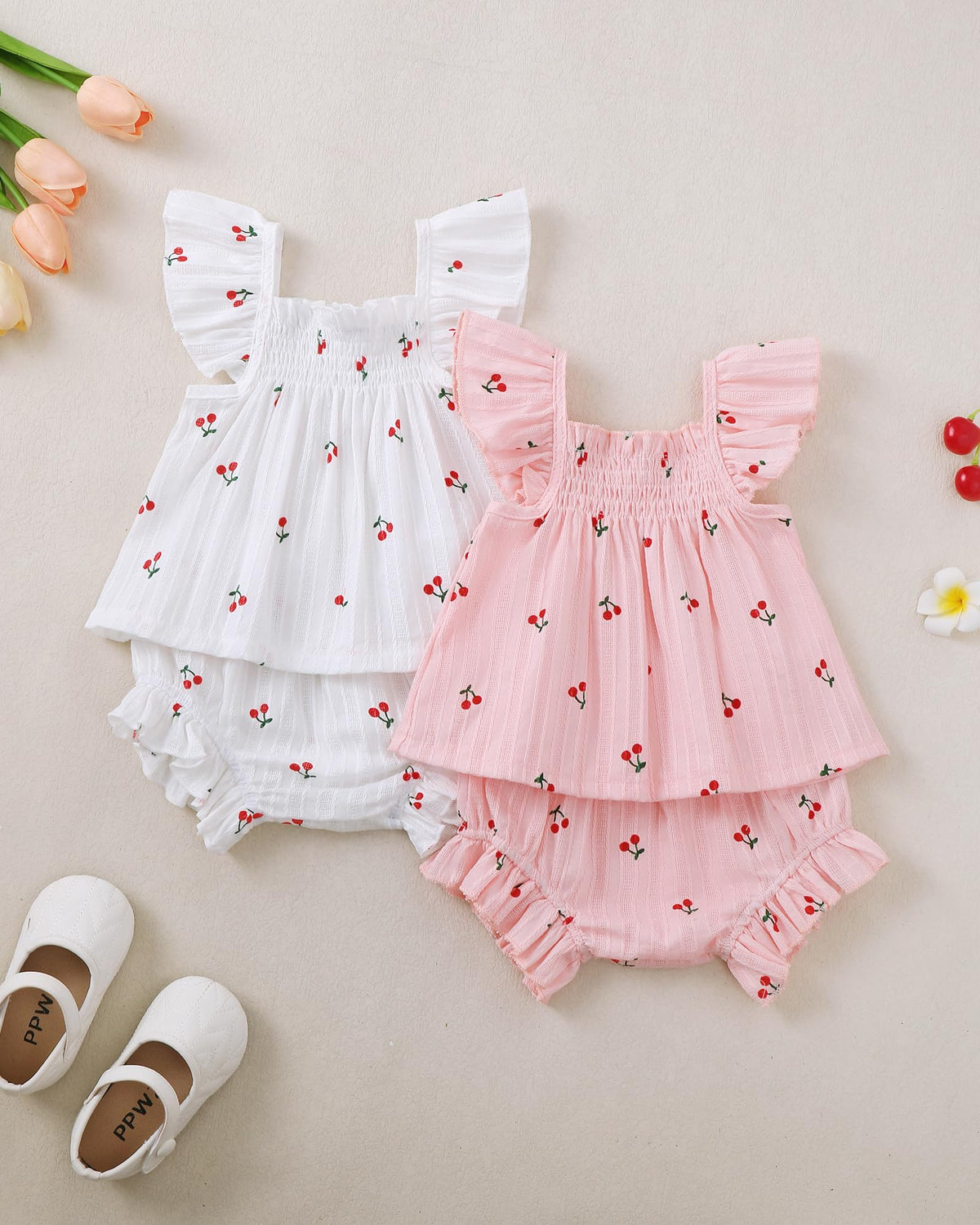 Baby Girl Summer Outfit Girl Baby Clothes Girl Clothes Short Sleeve Shirt Dress Tops And Bloomers Shorts
