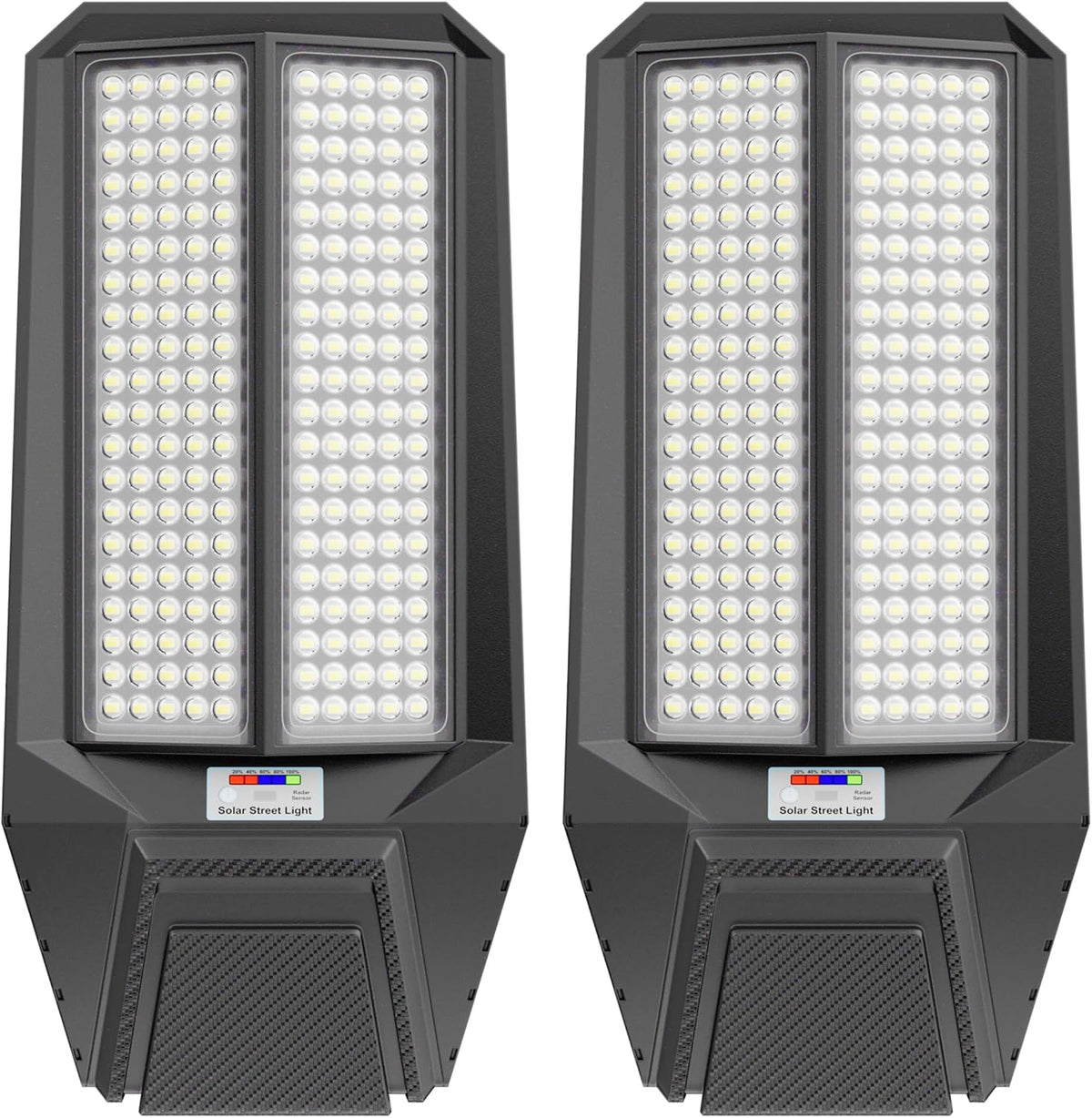 Ultra-Bright Solar Street Light with Motion Sensor, 11000W Commercial Outdoor Solar Security Light, IP67 Waterproof
