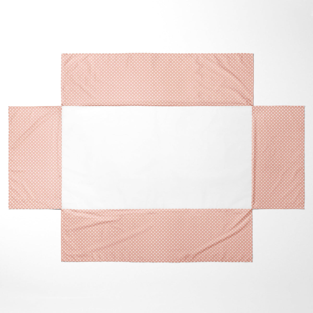 Mix N Match Pin Dots Crib/Toddler Bed Skirt Dust Ruffle (Coral)