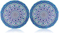 Ceramic Trivet for Hot Pots and Pans, Large Heat Resistant Mats with Cork Base, Trivets for Hot Dishes, Extra Thick - Set of 2