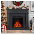 Electric Fireplace with Mantel, Dark Black(43inch)