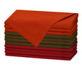 Harvest Cloth Napkins - Set of 12 Pure Cotton Dinner Napkins