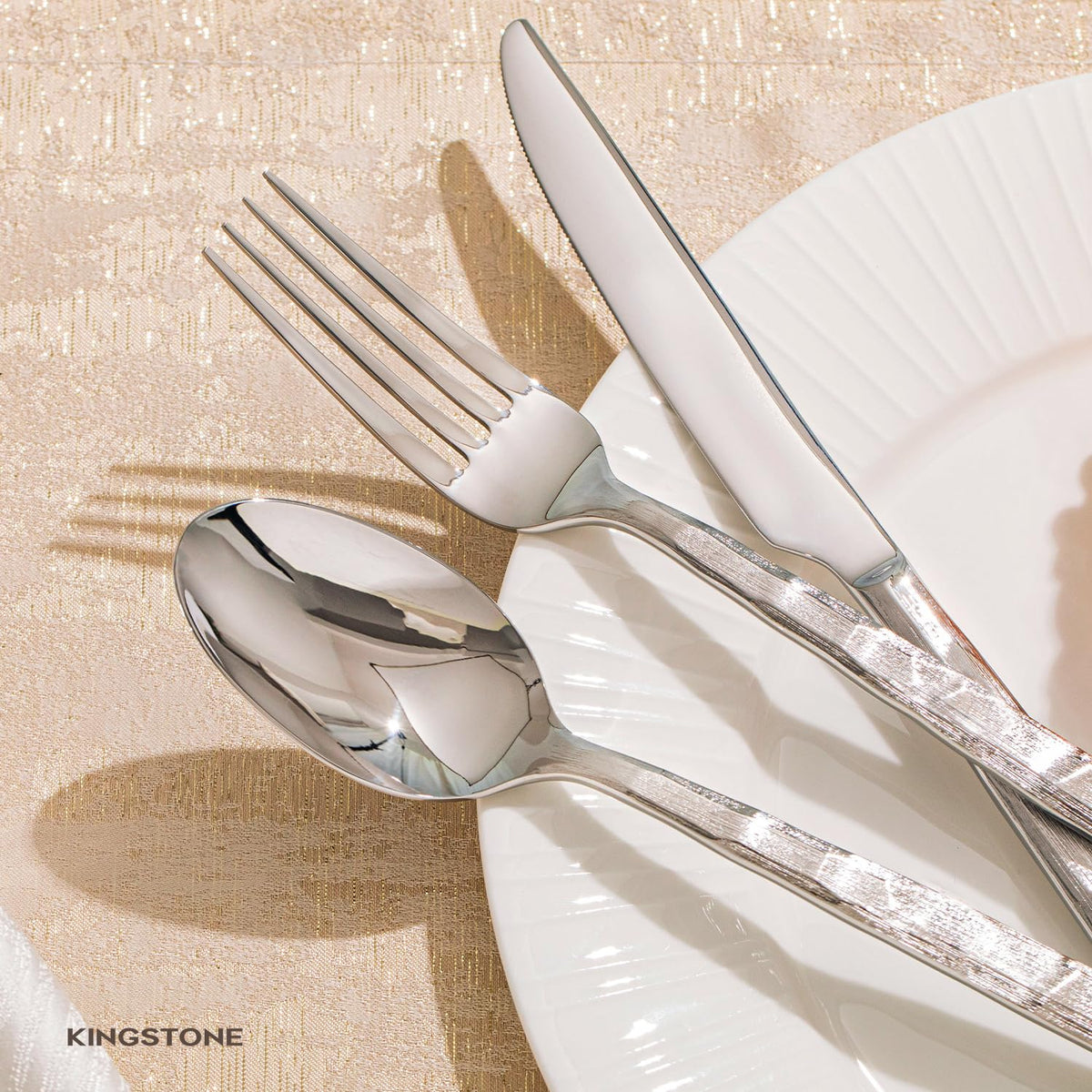40-Piece Silverware Set, 18/10 Stainless Steel Flatware Set for 8