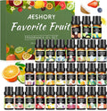 Fruity Essential Oils Set - Top 28 Fruit Fragrance Oil for Candle Making, Diffusers - Strawberry, Apple, Pineapple - Set of 28