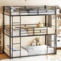 Triple Bunk Bed Twin Over Twin Over Twin, Metal 3 Bunk Bed for Kids, Teens and Adults