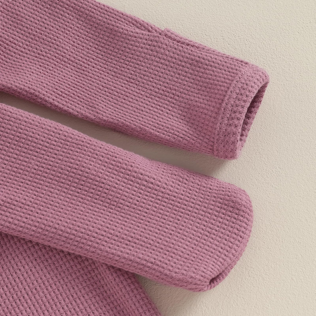 Baby Girl Fall Winter Outfits - Knit Jumpsuit Ruffle Romper Coming Home Outfit (mitten cuff Jumpsuit Purple)