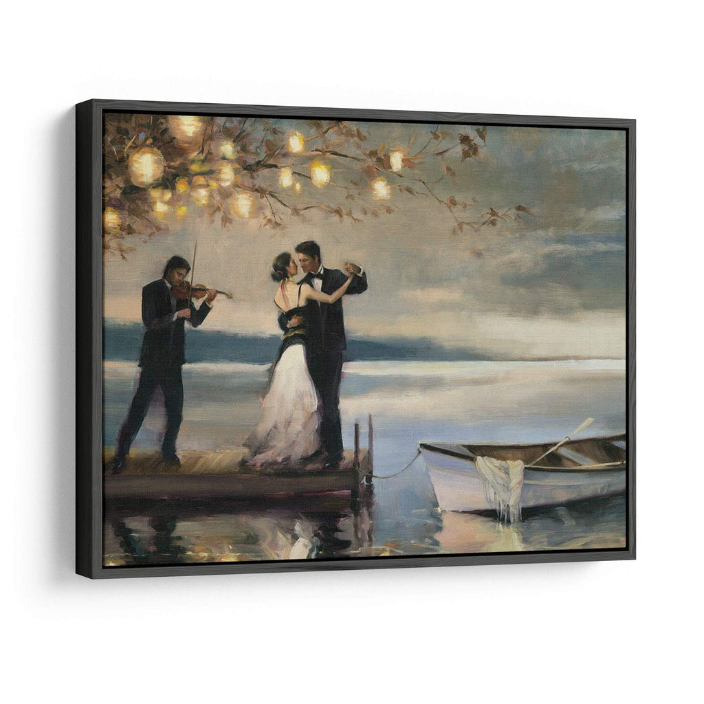 Gothic Romance Canvas Wall Art, Dark Fantasy Couple Wall Decor, Moonlit Lovers Artwork, Moody Romantic Decor, Guest
