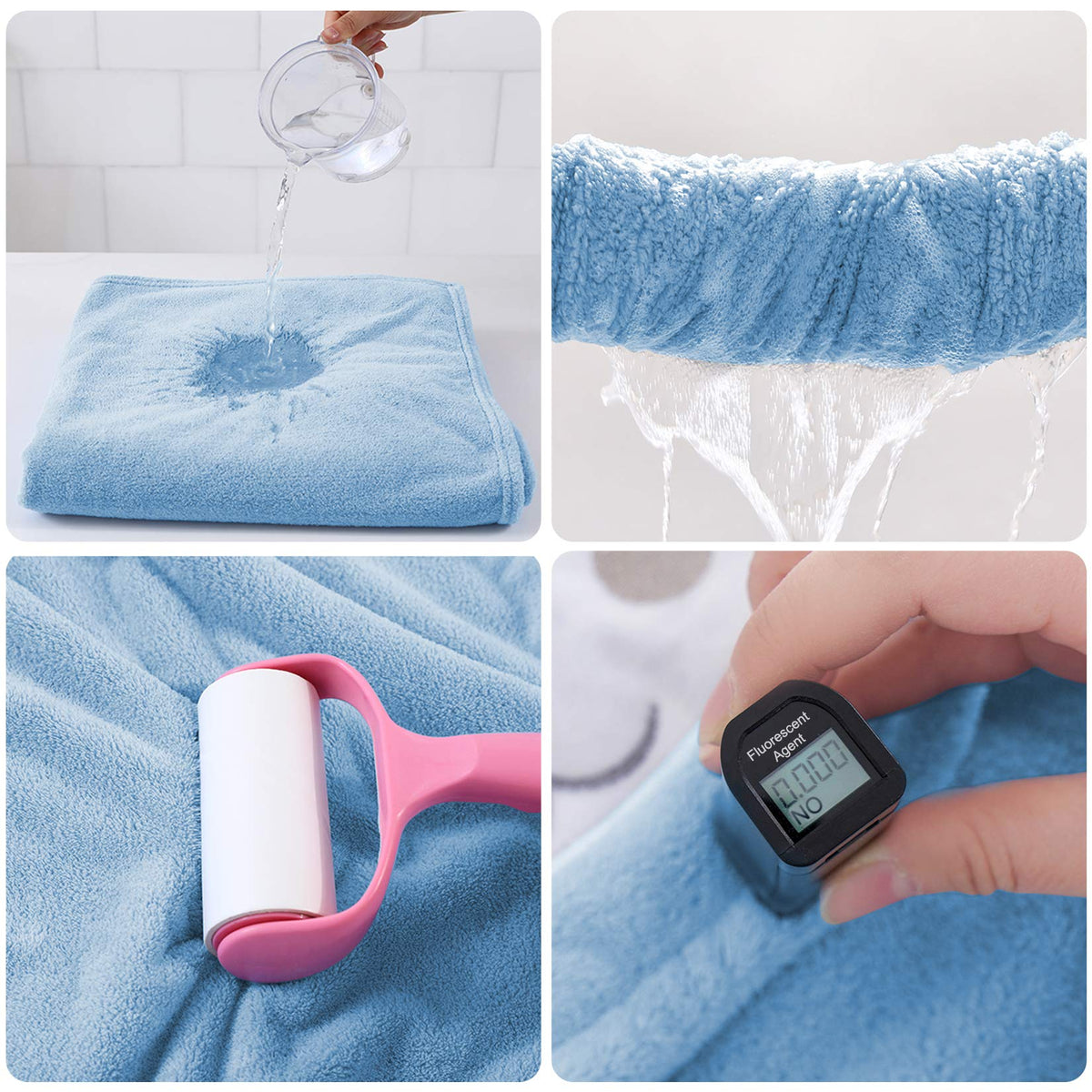 Baby Bath Towel Hooded Ultra Soft Towel Highly Absorbent Bathrobe Blanket Toddlers Shower Gifts for Boys Girls-27.5"