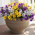 18 Pcs Artificial Fake Pansy Flowers for Outdoor, Faux Silk Pansies Spring Flowers for Outside for Planter Front Door