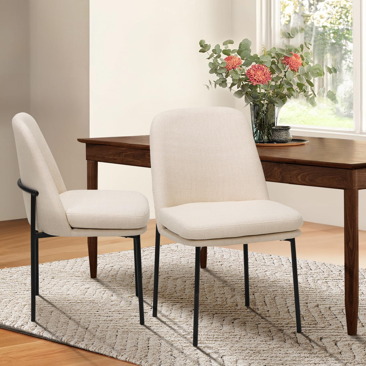 Upholstered Set of 2, Beige