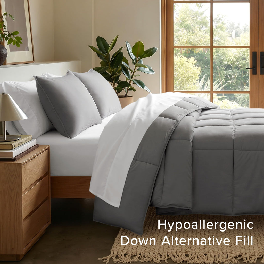 Comforter Set - 1800 Ultra Soft (Grey)