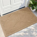 Front Door Mat Outside Entrance, Absorbent and Dirt Resistant Welcome Mat Indoor Outdoor, Non-Slip Backing Entry Mat