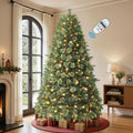 Artificial Prelit Pre-Decorated Christmas Tree with Remote, Timer