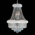 French Empire Crystal Chandelier, Classic Cascading Fixture for Formal Dining