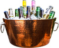 Insulated Stainless Steel Beverage Tub & Ice Bucket, Rose, 12Qt