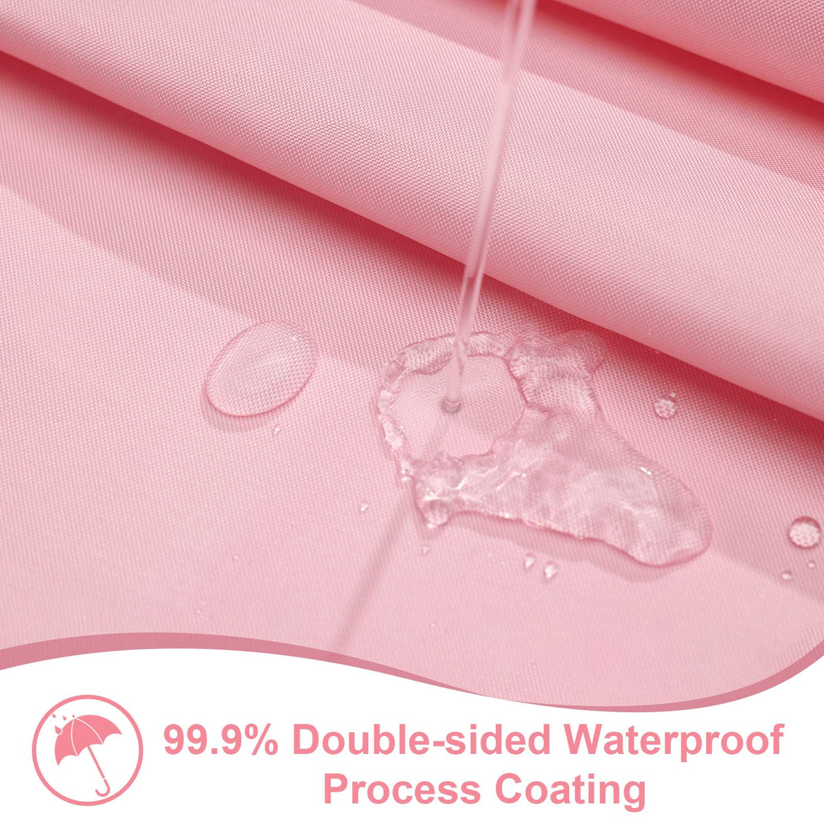 Pink Scalloped Shower Curtain 72 W x 84 H Inch Extra Long, Cute Pink Ruffle Shower Curtains Boho Aesthetic Preppy