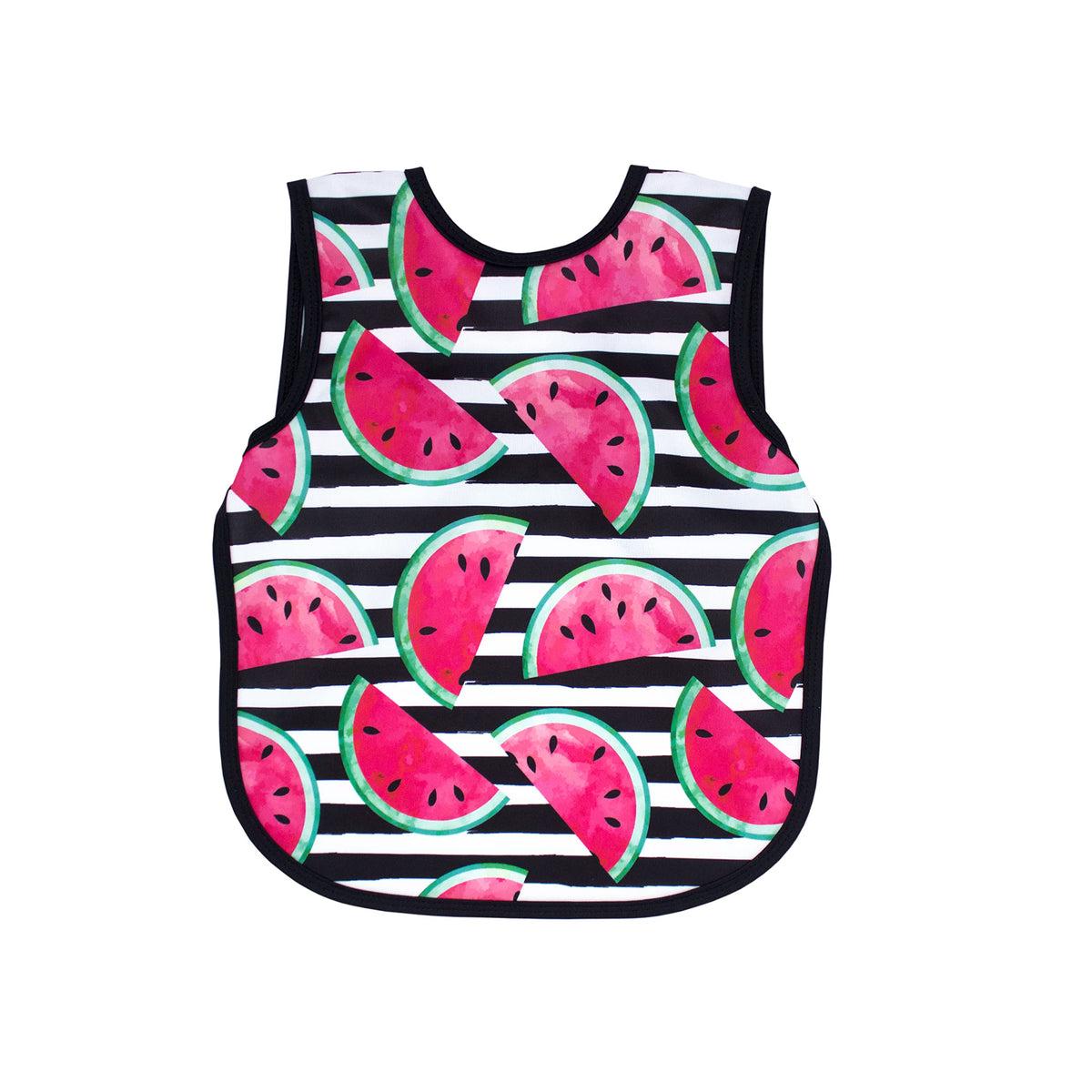 Watermelon Stripes Cooking Crafting Bib Smock Preschool 3-5