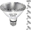 PAR30 Short Neck Halogen Flood Light Bulbs, 120V 75W PAR30 Light Bulb, Dimmable, High Output, E26 Medium Base, 2700K