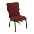 Advantage Maroon Discount Church Chair - 21 in. Wide