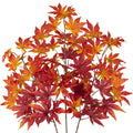 30 inch Artificial Maple Leaves Fake Maple Leaf Faux Fall Stem for Vase Fall Branches Floral Arrangement Autumn