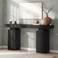 63-Inch Long Console Table, Farmhouse Entryway Table Behind Couch, Wooden Foyer Stand Entry Station, Modern Hallway