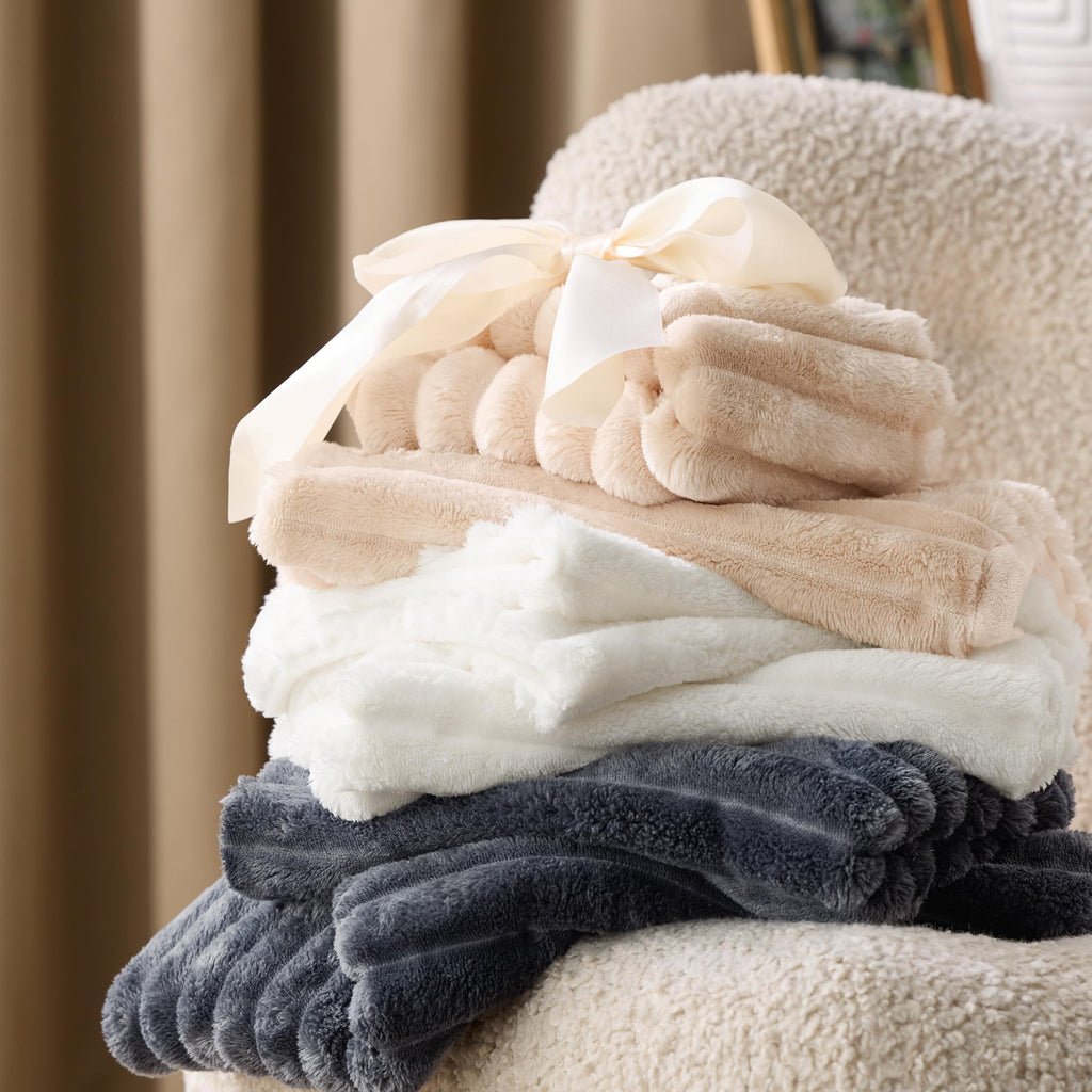 Fluffy Duvet Cover Set, Warm Flannel Fleece Bedding, Linen