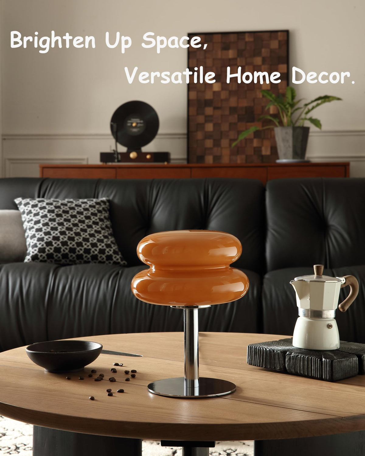 Table Lamp Small Mushroom Lamp, Mid Century Desk Lamps (Copper)
