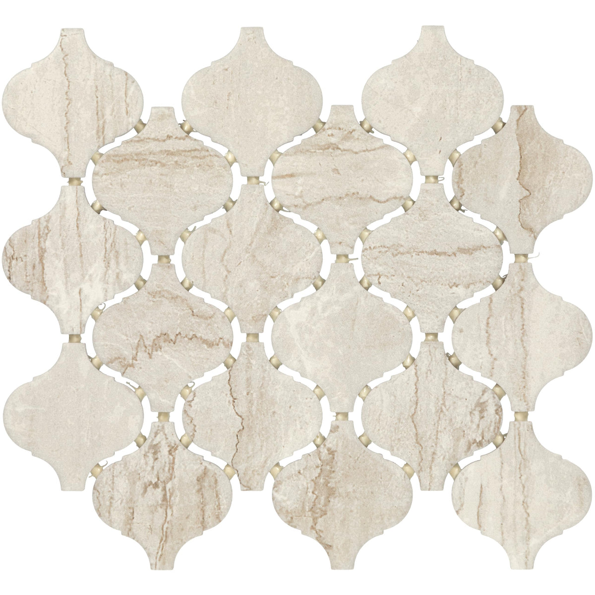 3" x 3" Ceramic Arabesque Mosaic (10 PC per Carton) (7.40 SQFT per Carton)