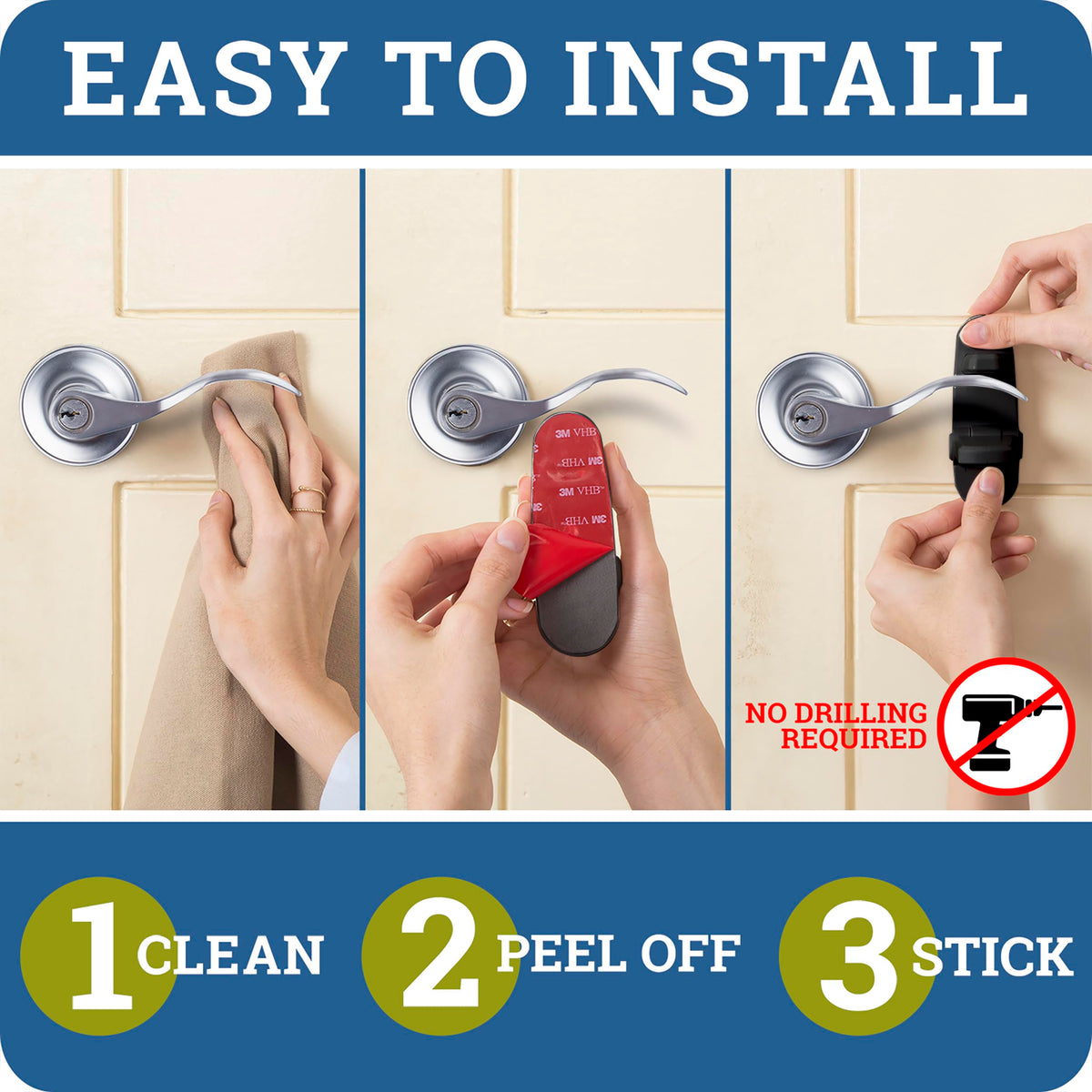 Lever Lock (4 Pack) Prevents Toddlers from Opening Doors. 3.25" L * 1.5" W * 4.5" H Easy One Hand Operation for