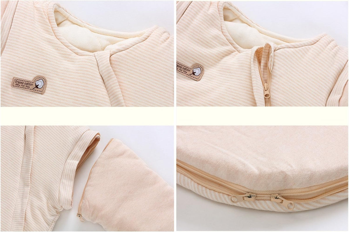 Organic Sleeping Bag Autumn Detachable Sleeve Wearable Blanket