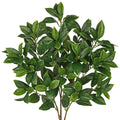 33" Faux Magnolia Leaves Greenery Stems for Floral Arrangements, 3 Pcs