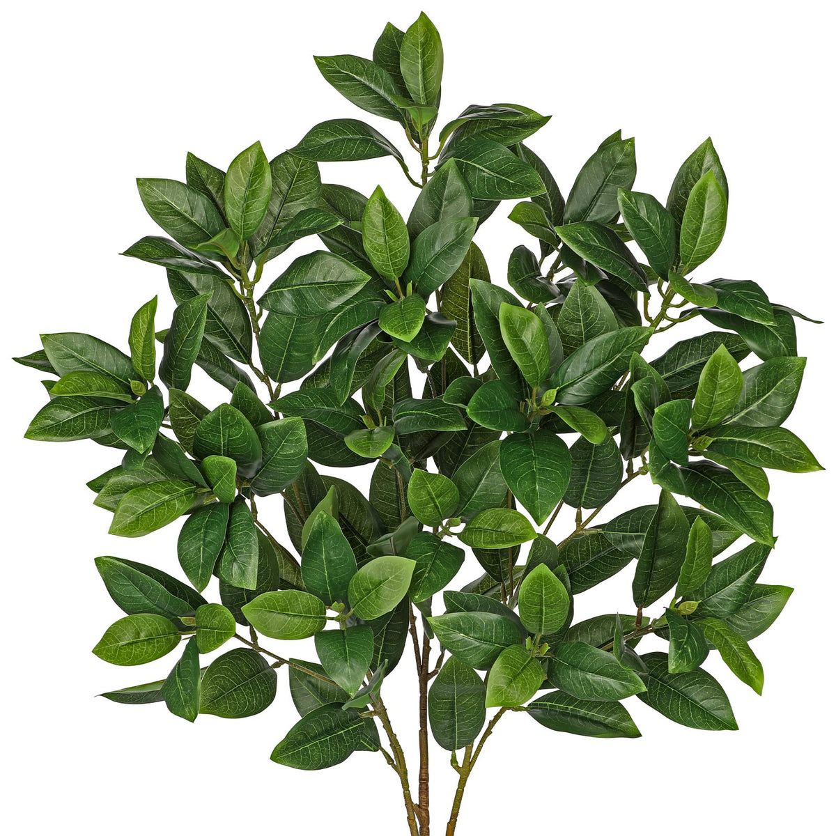 33" Faux Magnolia Leaves Greenery Stems for Floral Arrangements, 3 Pcs