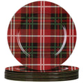 Red Charger Plates Set of 12, 13" Round Christmas Plate Chargers