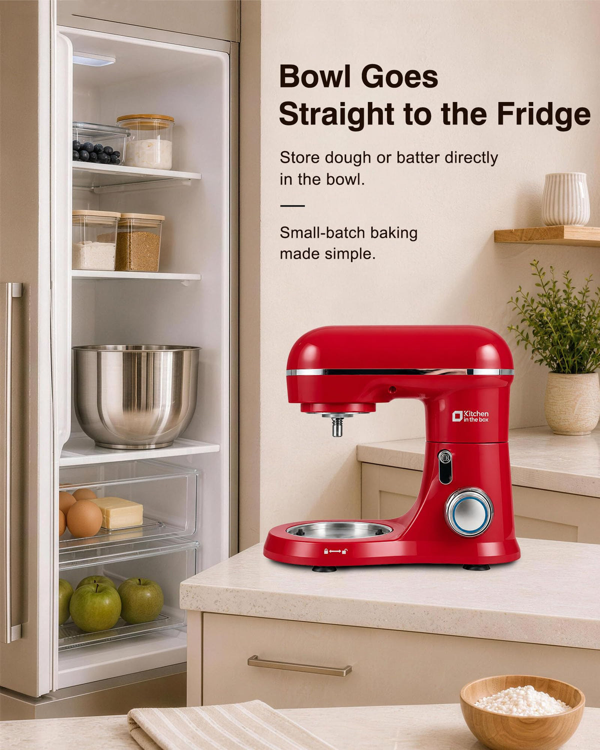 Stand Mixer, 3.5 QT Kitchen Electric Mixer for Baking