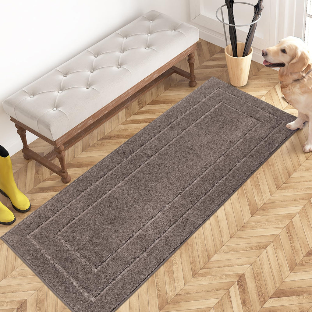 Hallway Runner Rug, ", Grayish Brown