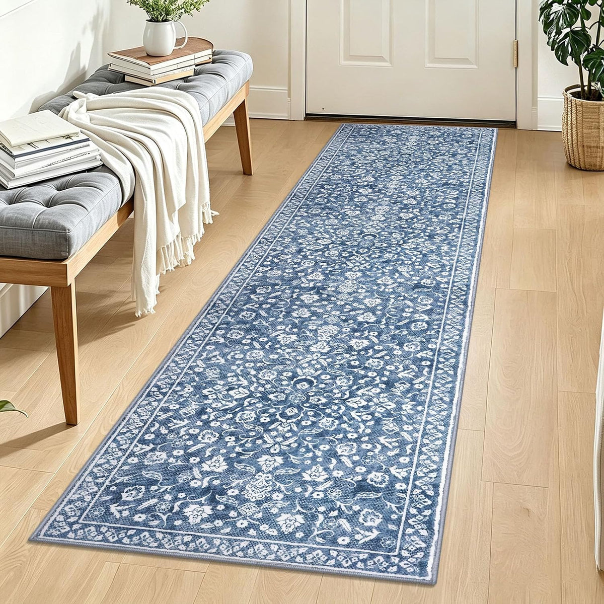 Washable Vintage Runner Rug Non Slip Runners