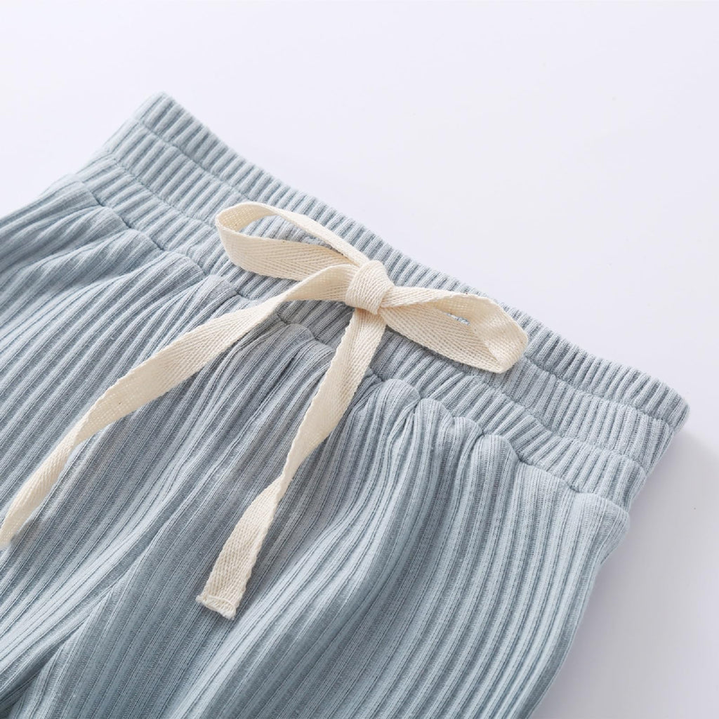 Newborn Baby Boy Girl Clothes Ribbed Knitted Cotton Romper Pants