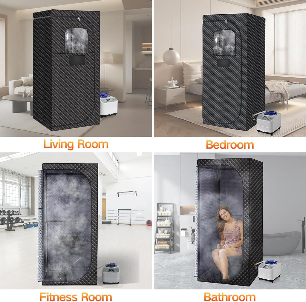 Sauna Box for Relaxation,Portable Steam Sauna for Body Relaxation,Portable Personal SPA Steam Tent with 3L /1500W