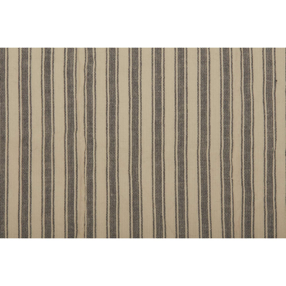 Sawyer Mill 5 Piece Daybed Bedding Sets 100% Cotton (1 Quilt, 1 Bed Skirt, 3 Standard Shams) Charcoal Ticking Stripe