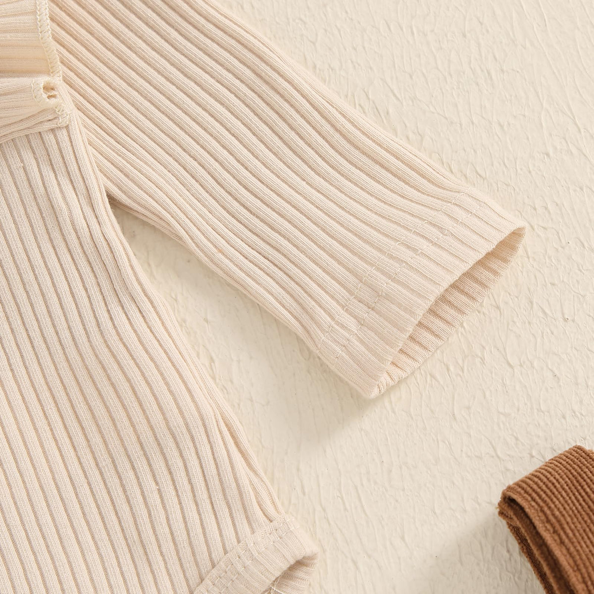 Newborn Infant Baby Girl Skirt Set Ruffle Long Sleeve Knit Romper Corduroy Suspender Dress Skirt Fall Winter Clothes