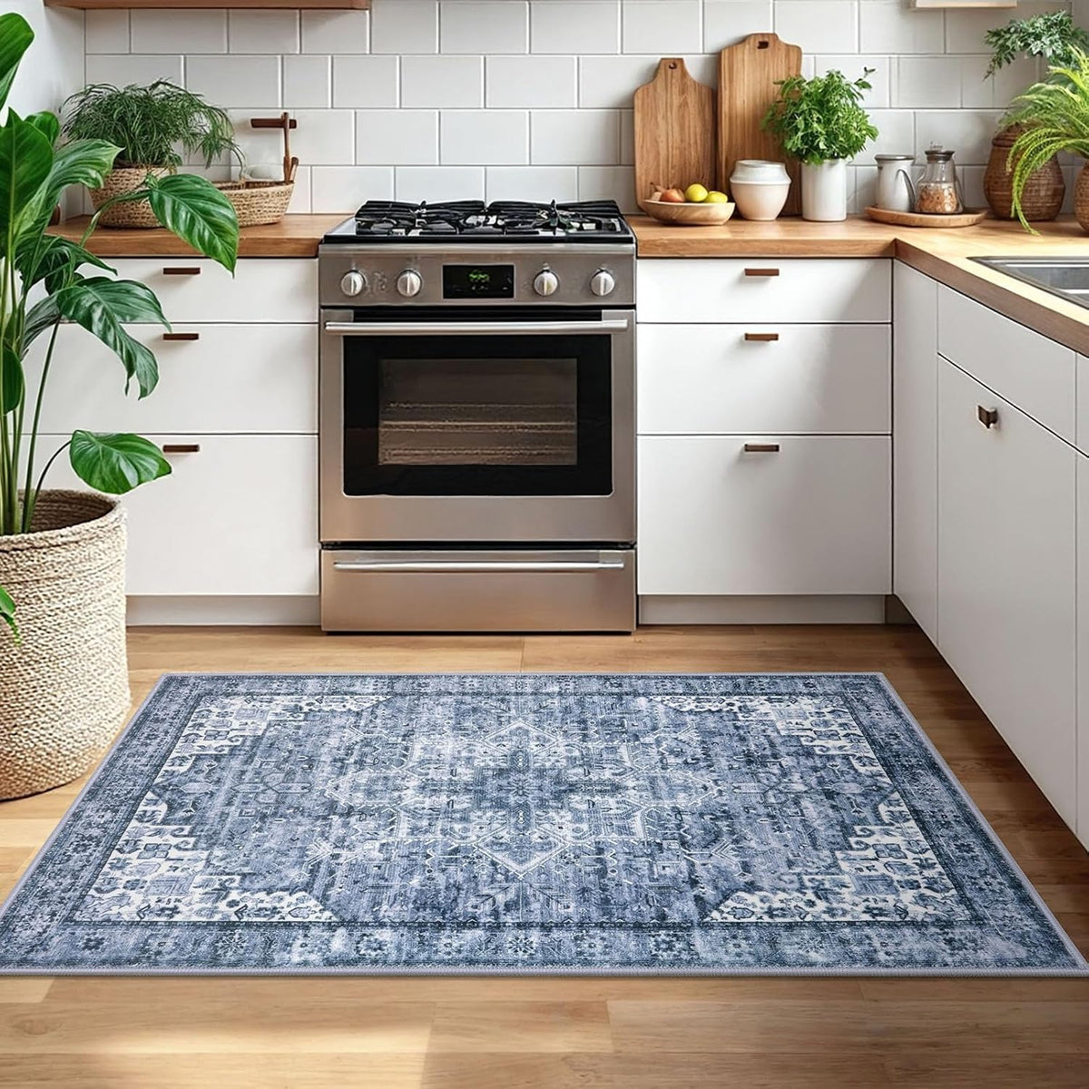 Washable Area Rug Non Slip Door Mat Indoor Bedside