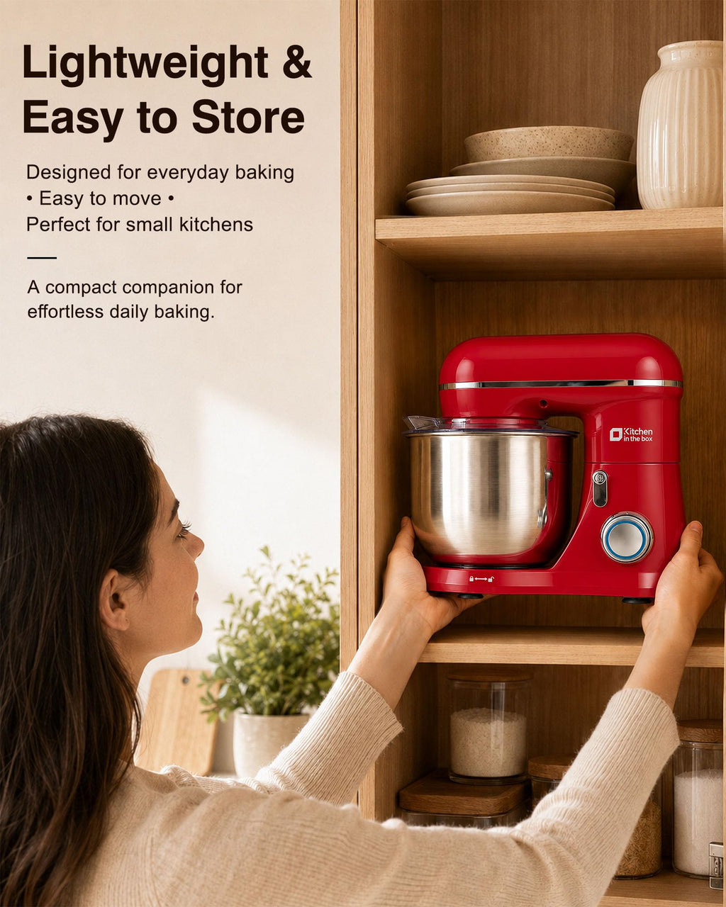 Stand Mixer, 3.5 QT Kitchen Electric Mixer for Baking