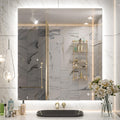 32 x 36 Inch Bathroom Mirror with Lights, Backlit Mirror Dimmable