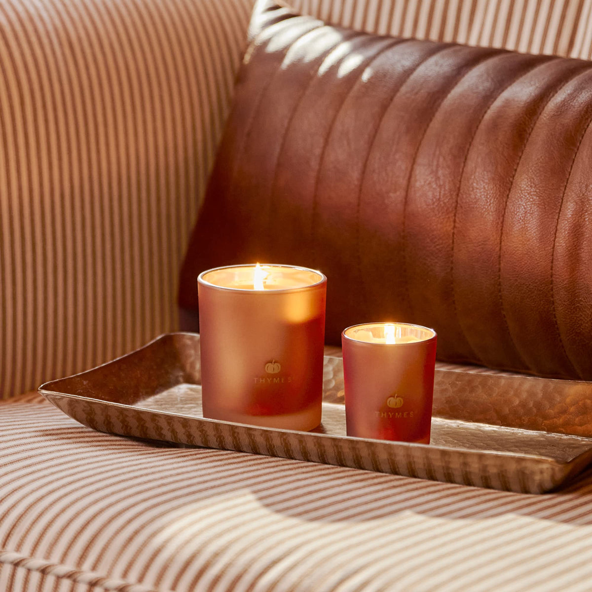 Scented Candles Decor - Luxury Home Fragrance Gifts for Women & Men - Fall Candles with Creamy Pumpkin, Nutmeg, &