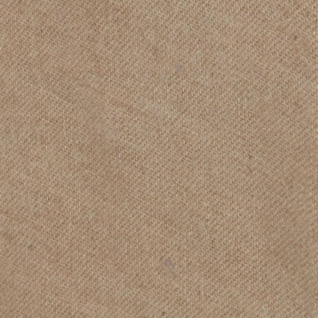 BM307051 15 in. Kuma Polyester Burlap Drop Twin Size Bed Skirt with Spilt Corners Brown