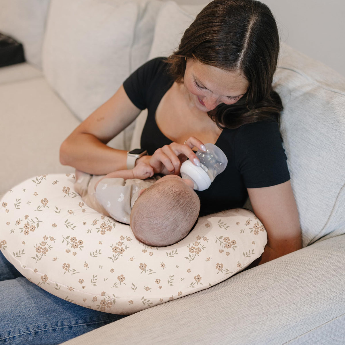 2 Pack Nursing Pillow Covers, Soft Covers for Breastfeeding Pillows