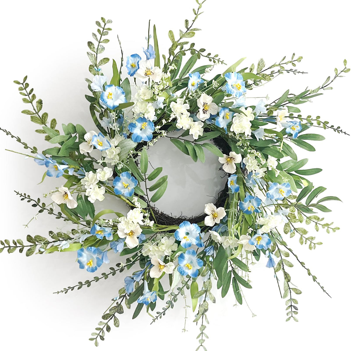 24 Inch Fall Wreath for Front Door Artificial FloralWreath