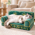 Luxury Cat Couch Bed for Indoor Cats, Cozy Pet Sofa, 24 Inch