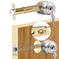 5" Backset Entry Door Latch with Standard Keyed Knobset, 19/64" (7.6mm) Square Interface with Square Corner